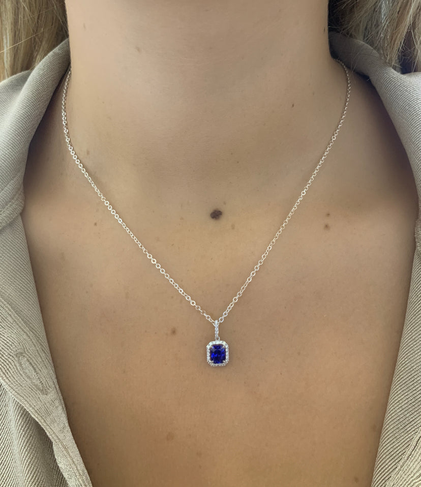 Blue Sapphire Necklace American Diamond Necklace Sapphire - Etsy | Blue  diamond jewelry, Blue sapphire necklace, Blue sapphire jewelry